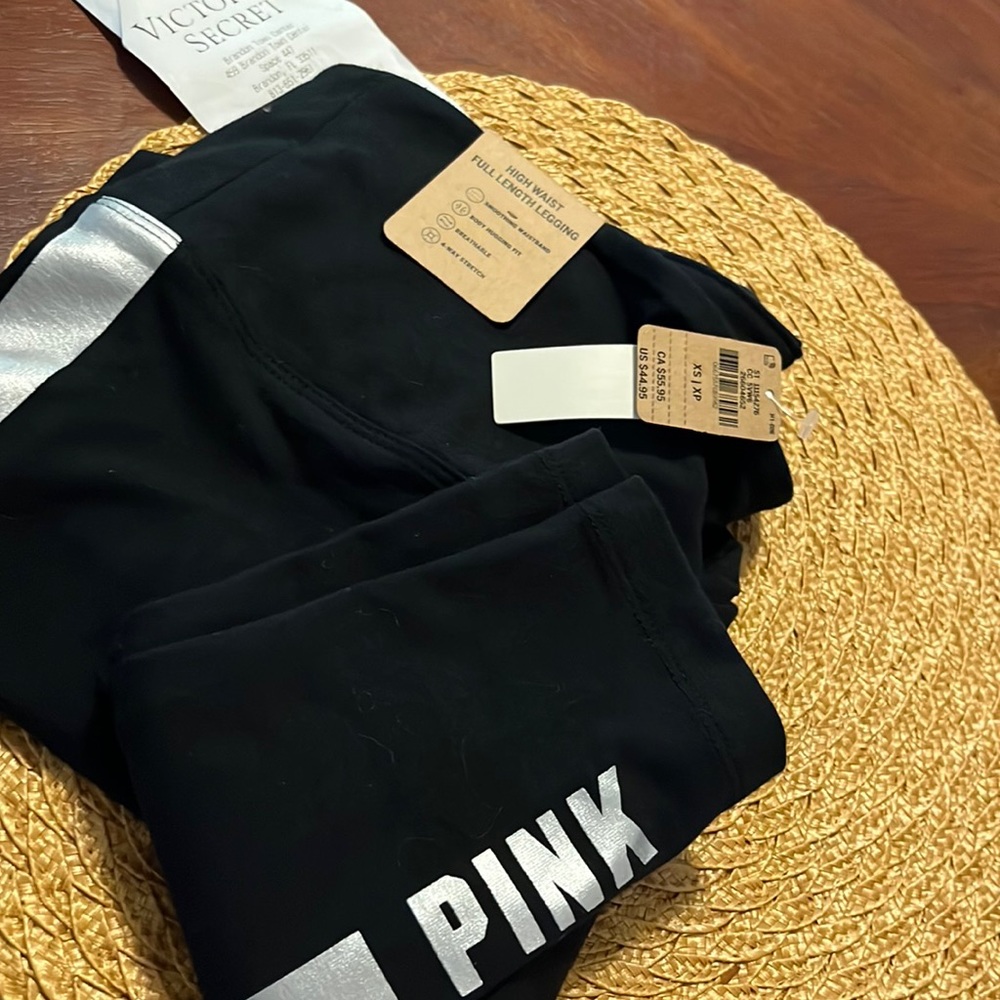 xs high waisted full length legging with tags, never worn
